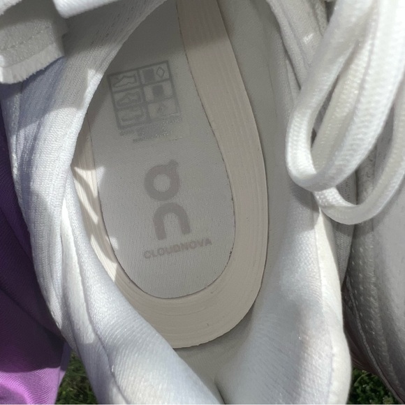 NWOB ON Cloudnova Shoes All White Undyed White Mens - Picture 8 of 11